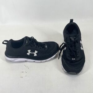Under Armour Charged Assert 8 Womens Running Shoes Black White 3022645-001 9.5